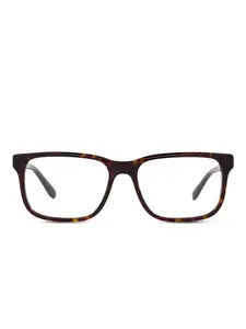 Очки Havana в прямоугольной оправе Emporio Armani, коричневый
