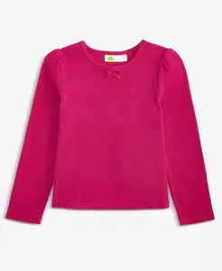 Детская футболка с ребристыми рукавами-фонариками для девочек 2T-4T Epic Threads, розовый