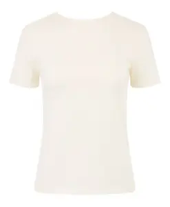 Футболка с глубоким, драпированным вырезом на спине. Nina Ricci, белый