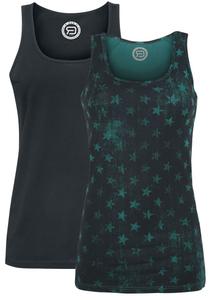 Топ RED by EMP, черный/зеленый