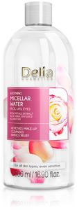 Мицеллярная вода с экстрактом лепестков роз, успокаивающая очищающая мицеллярная вода Delia Cosmetics, 500 мл