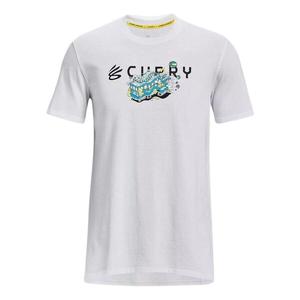 Футболка x curry trolly heavyweight t-shirt 'white' Under Armour, белый