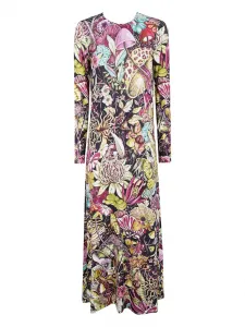 Платье макси с цветочным принтом La DoubleJ, черный
