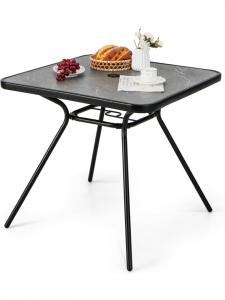 COSTWAY Походный стол черного цвета