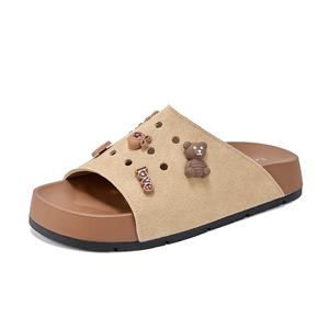 La Chapelle Женские сандалии-слайдеры, тихие, быстросохнущие, нескользящие, цвет хаки