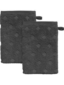 Erwin Müller Махровые рукавицы для мытья посуды, 2 шт , дизайн Баден-Баден, антрацитовый цвет