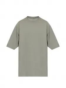 Футболка с плечевыми швами Rick Owens, серый