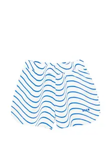 Полосатые шорты Msgm Kids, белый