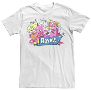 Мужская футболка с рисунком Fornite Victory Royale, белый