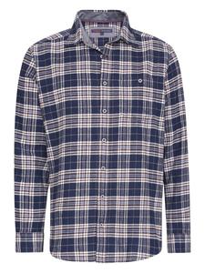 Рубашка на пуговицах классического кроя PADDOCKS, темно-синий