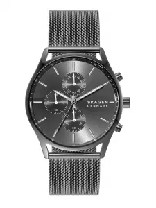 Мужские аналоговые часы Skage из нержавеющей стали SKW6608 Skagen, цвет Charcoal