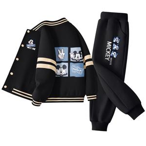 Детская повседневная спортивная одежда Disney, черный