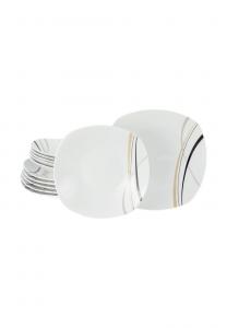 Сервиз квадратный Creatable, 12 предметов, белый