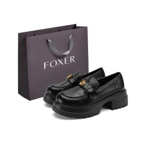 FOXER Лоферы женские черные