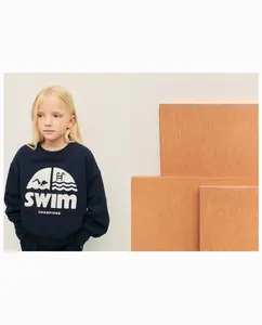 Толстовка детская базовая с принтом фольгой на груди Kids El Corte Inglés, синий