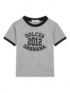 Базовая футболка Dolce & Gabbana Kids, серый