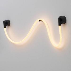 Настенный светильник Nova Luce Ilane Typ C, алюминий/силикон - черный