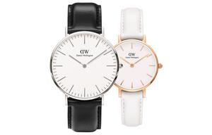 DW/DanielWellington Часы Daniel Wellington DW Women's Watch Wrist Watch Quartz Movement Genuine Leather Strap 40MM&28MM White Dial Unisex