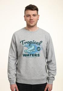 Толстовка MATT KEELING TROPICAL WATERS Henry Tiger, цвет Heather Grey
