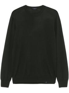 Свитер из девственной шерсти Fay, зеленый