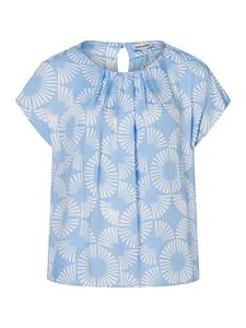 More & More Блузка с короткими рукавами и принтом небесно-голубого/бежевого цвета