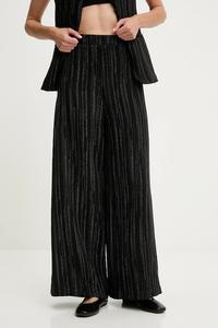 Брюки с добавлением льна Answear.Lab, черный