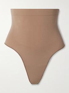 Бесшовные стринги Sculpt с высокой талией Skims, светло-коричневый