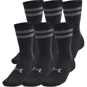 Under Armour Носки Mid Calf, мужские, набор из 6 пар, черный