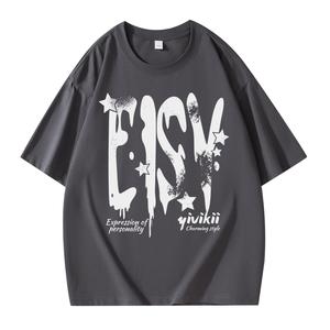 Футболка унисекс YIVIKII, темно-серый