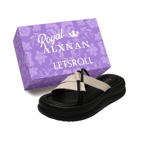 Alxnan Женские слайдеры - бежевые с коробкой, цвет Beige+Box