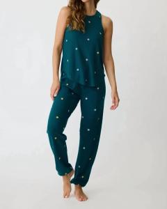 Брюки Take It Easy зеленого цвета PJ Salvage