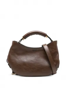 Сумка-тоут с логотипом Moschino, коричневый