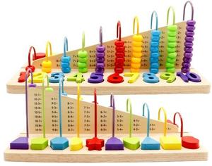 Деревянные счеты для самых маленьких Сортировщик Цифры Таблица умножения цифр мс 5903089066248 PakaNiemowlaka