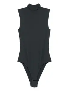 Боди без рукавов с высоким воротником Nanushka, синий