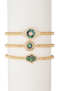 Комплект браслетов из бисера «Дина» Eye Candy La, Multi