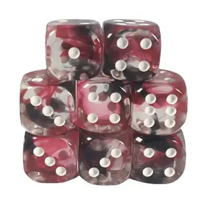 d6 18 мм Кровавый камень с белым (8), Game Dice - Diffusion (Role 4 Initiative)