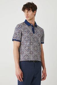 Хлопковая поло Medicine, темно-синий