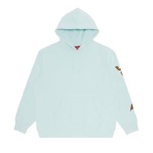 Толстовка с капюшоном и рукавами Supreme, цвет Бледно-синий