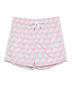 Плавки из полиэстера со шнурком Fedeli, розовый