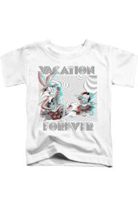 Футболка с коротким рукавом Looney Tunes Vacation Forever для детей Gildan, белый