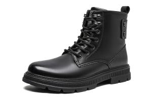 Ботинки Short Martin Мужские Черные TRUMPPIPE, Черный (Крокодиловый Принт)