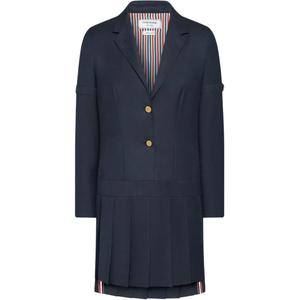 Мини-платье Super 120's Sportcoat twill THOM BROWNE, marine синий