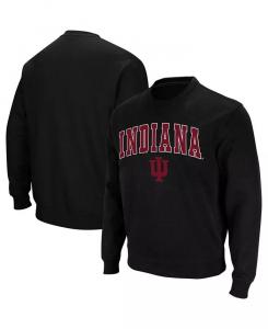Мужская толстовка Indiana Hoosiers Arch Logo с круглым вырезом Colosseum, черный