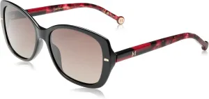 Солнцезащитные очки Carolina Herrera HER 0176 /G/S OIT, черные, красные, коричневые, с затемнением, Black Red