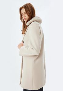 Классическое пальто Koton, бежевый