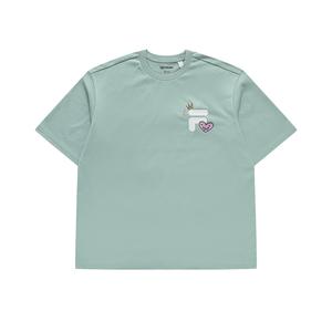 Футболка унисекс яркого озерно-зеленого цвета FILA FUSION