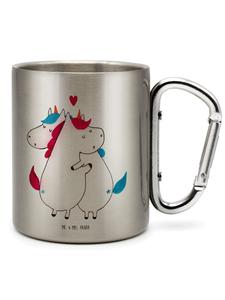 Термокружка Единорог с надписью (без слов) в серебряном цвете Mr. & Mrs. Panda