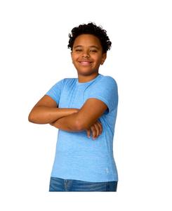 Детская футболка Microtech с круглым вырезом Free Country, Sky