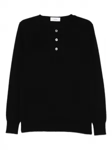 Свитер на пуговицах Lardini, черный