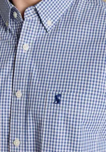 Классическая рубашка в клетку стандартного кроя Joules, Blue